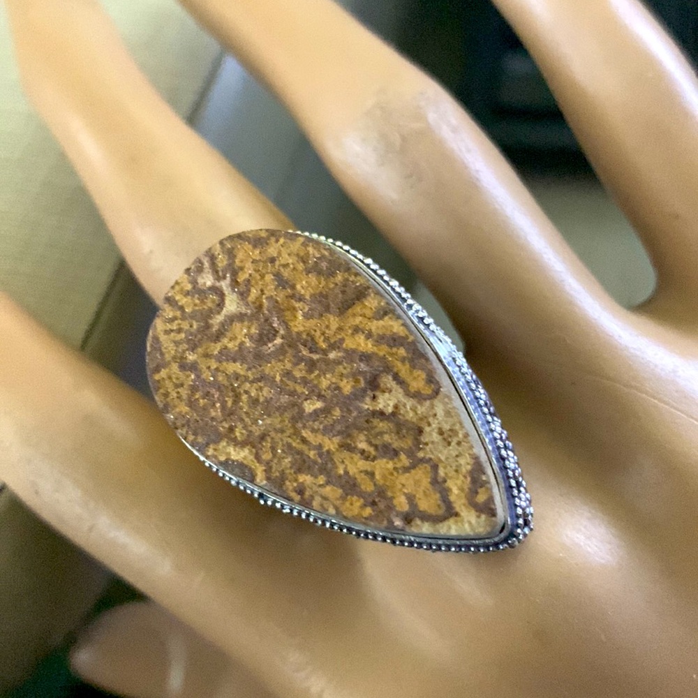 New pretty German Dendritic Ethnic Ring - Picture 4 of 11